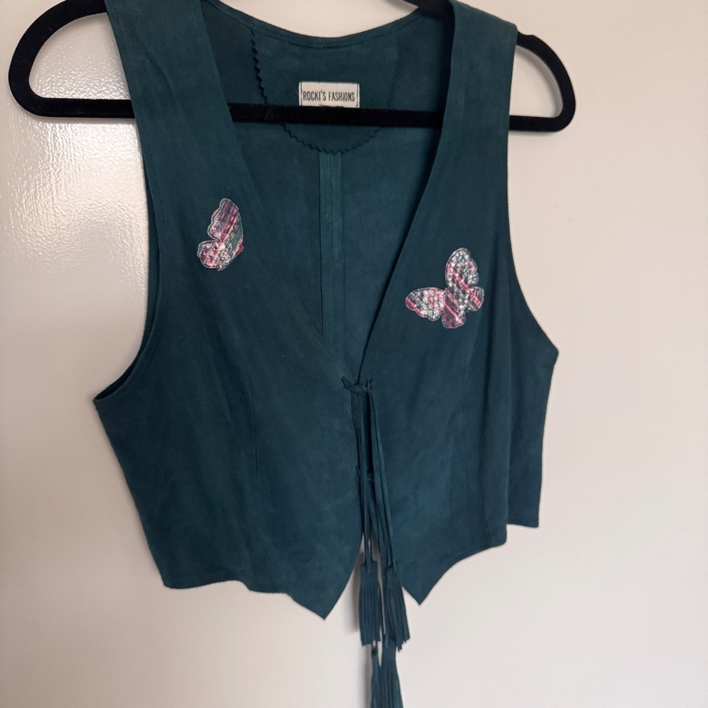 Vintage Rocki’s Fashions Suede Vest
